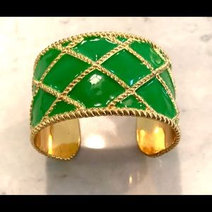 Lilly Pulitzer Green Enamel Cuff